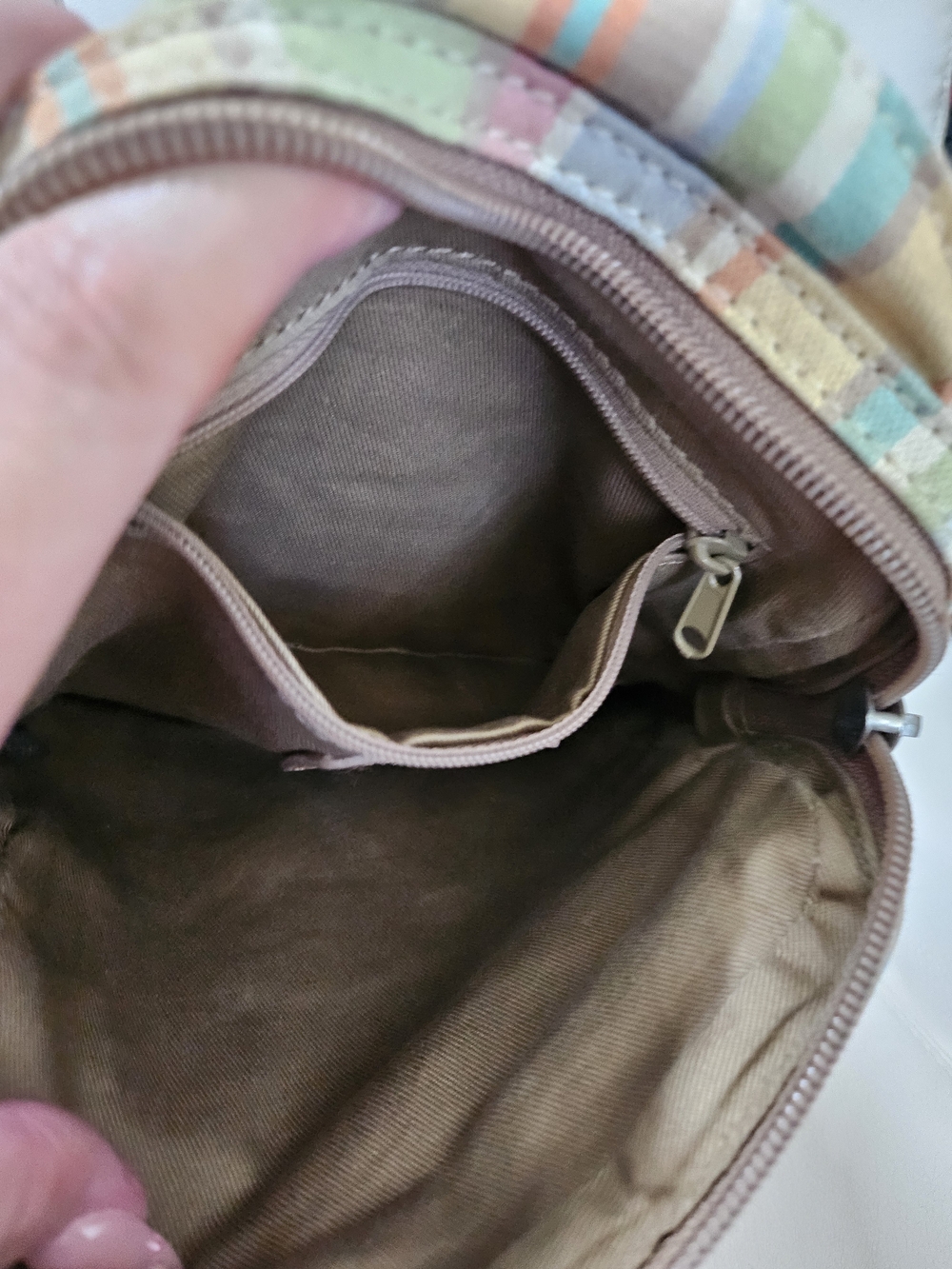 Fossil Multicolor Pastel Stripe Crossbody Bag - Picture 2 of 11